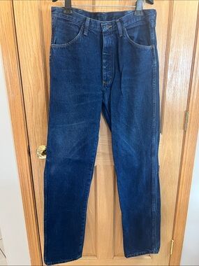 Rustler Men's Straight-Leg Deep Indigo Jeans